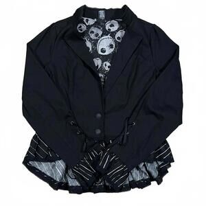 Nightmare Before Christmas Corset Ruffle Jacket Black Size XL